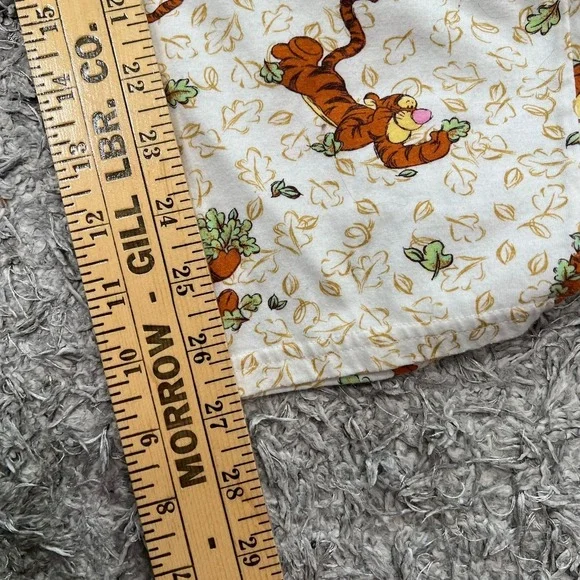 Disney Pajama Pants Medium Winnie the Pooh Tigger Leaves Allover Sleep - Picture 9 of 9